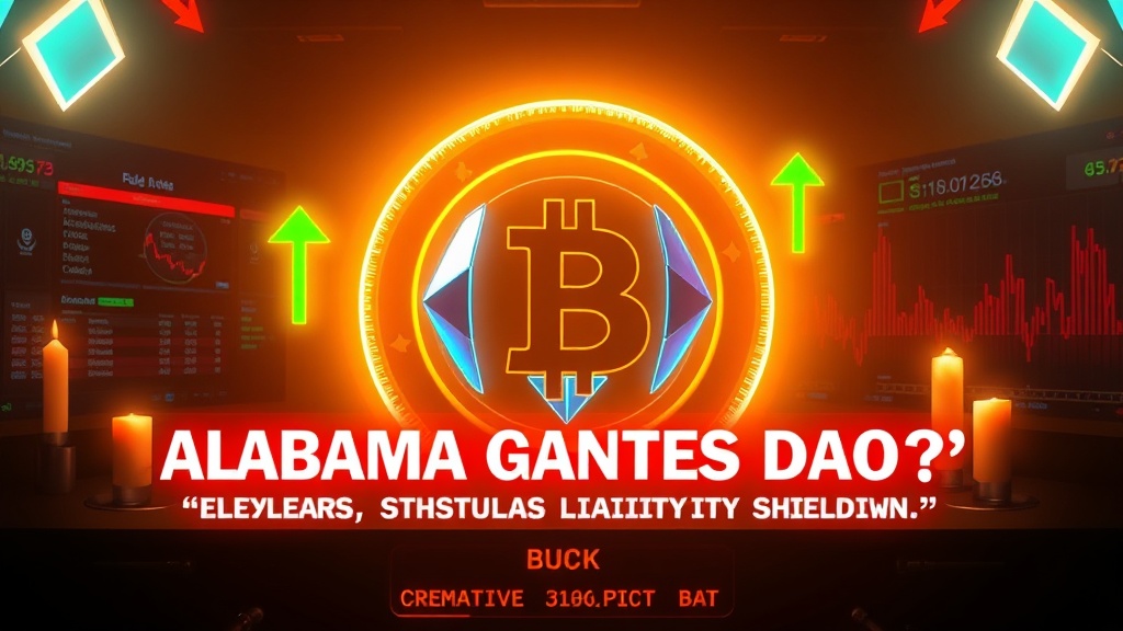 Cryptocurrency news visual illustration: Alabama Grants DAOs Legal Status A Regulatory Breakthrough or Tokenized Liability Shield?