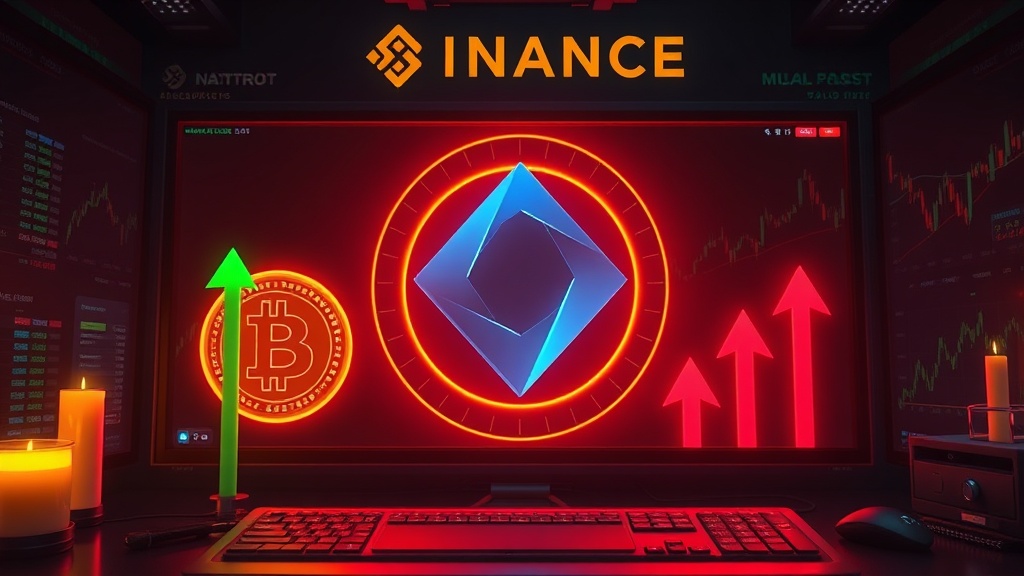 Cryptocurrency news visual illustration: Binance Adds Monitoring Tag to 7 Assets Including FARM, Removes Seed Tag from XAUT