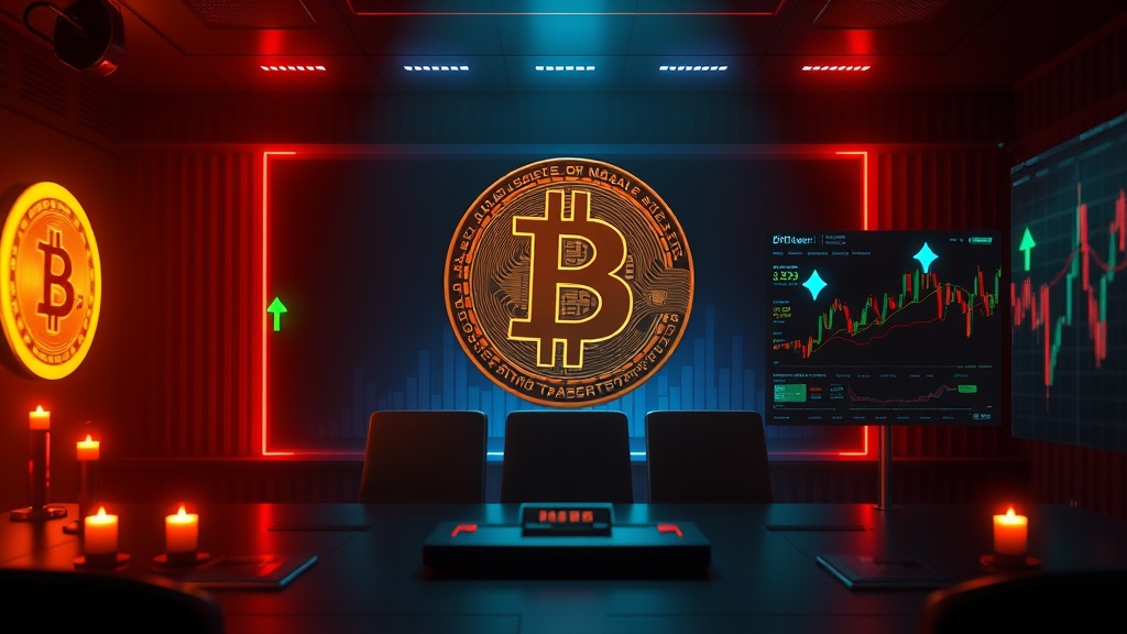 Cryptocurrency news visual illustration: Bitcoin Price Prediction for Next 24 Hours Ahead of FOMC Meeting Will BTC Drop After Powell’s Speech?