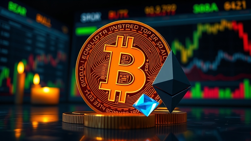 Cryptocurrency news visual illustration: Bitcoin Profit Taking Caps Price Below $70K Amid Geopolitical Tensions