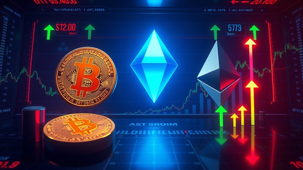 Editorial illustration for crypto news: Bitcoin Reclaims $74,400 as Morgan Stanley Launches First US Bank-Issued Spot ETF, While XRP and Solana Hol...