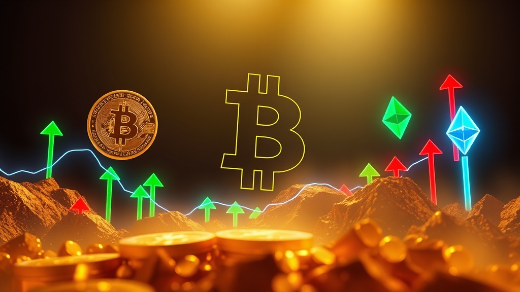 Crypto market meme illustration showing Bitcoin/Gold Ratio Hits Rare Two-Standard Deviation Low, Signaling Potential 370% Surge Based on Historical... - Bitcoin/Gold, Ratio, Hits, Rare