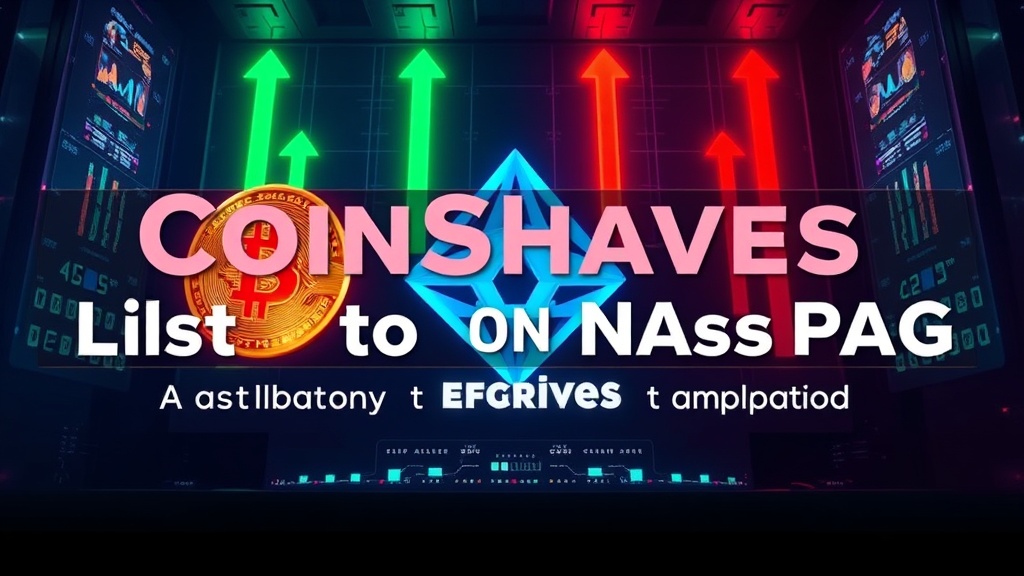 Cryptocurrency news visual illustration: CoinShares to List on Nasdaq via $1.2 Billion SPAC Deal, Expanding U.S. Crypto Access