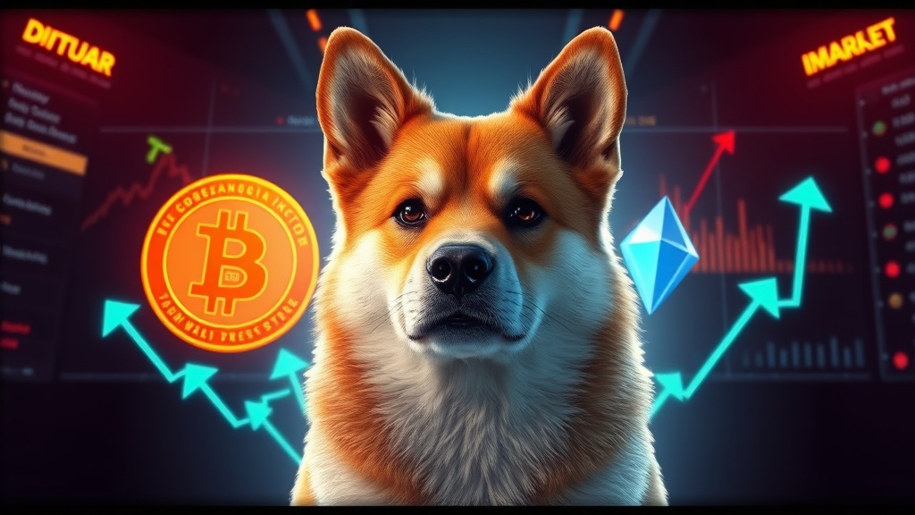 Crypto market meme illustration showing Dogecoin Zooms 10% as Open Interest Hits Yearly Peak, Breaking Away from Bitcoin - Dogecoin, Zooms, Open, Interest