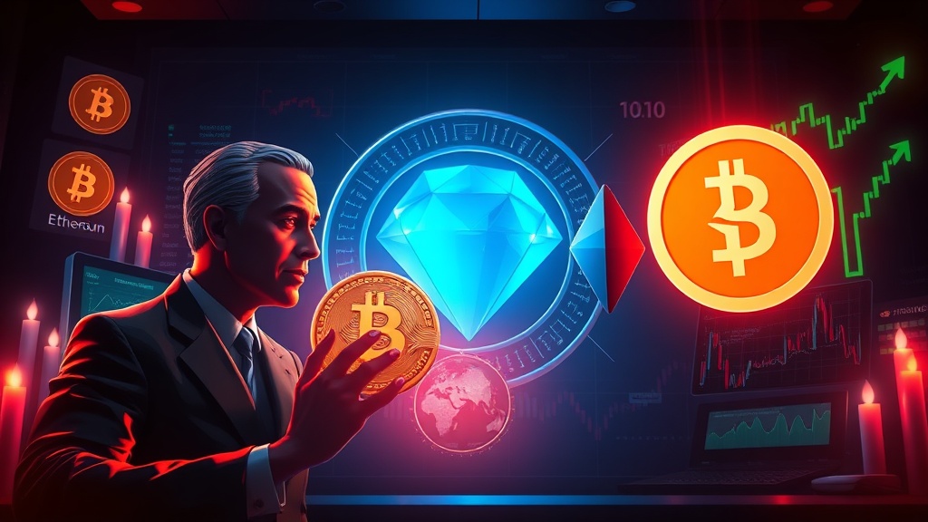 Cryptocurrency news visual illustration: DOJ Opens $4B OneCoin Victim Compensation Process A Critical Look at Justice and Recovery