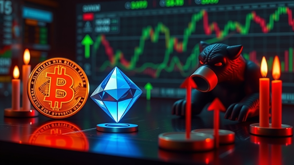 Cryptocurrency news visual illustration: IMF Recession Warning Puts Crypto at Risk as Global Growth Forecasts Slashed