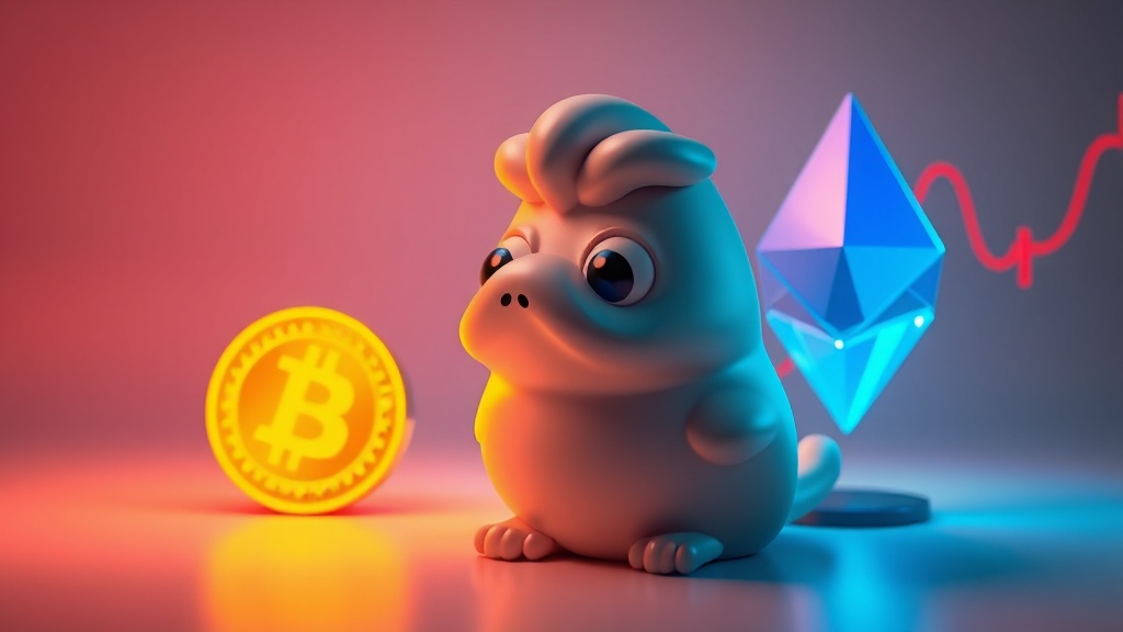 Crypto market meme illustration showing Pepeto Presale Claims 150x Potential as Pepe Coin Lags 87% Below Peak A Skeptical Analysis - Pepeto, Presale, Claims, 150x
