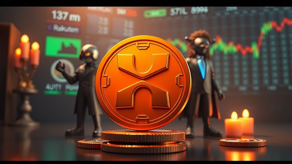 Cryptocurrency news visual illustration: Rakuten to Allow XRP Payments for 44 Million Users, Expanding Crypto Utility Amid Market Fear